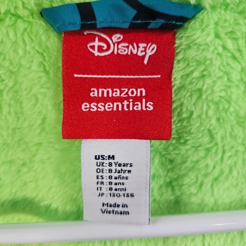NEW Disney Mickey Mouse Kids Blue Puffer Winter Jacket‎ Hooded Size M 8 Years